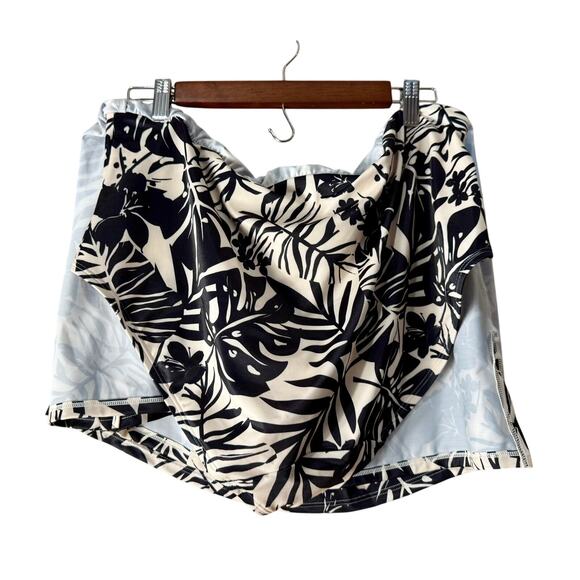 NWT Lane Bryant Swim Skirt Size 20 Brown Cream Plus Size Swim - Picture 9 of 13